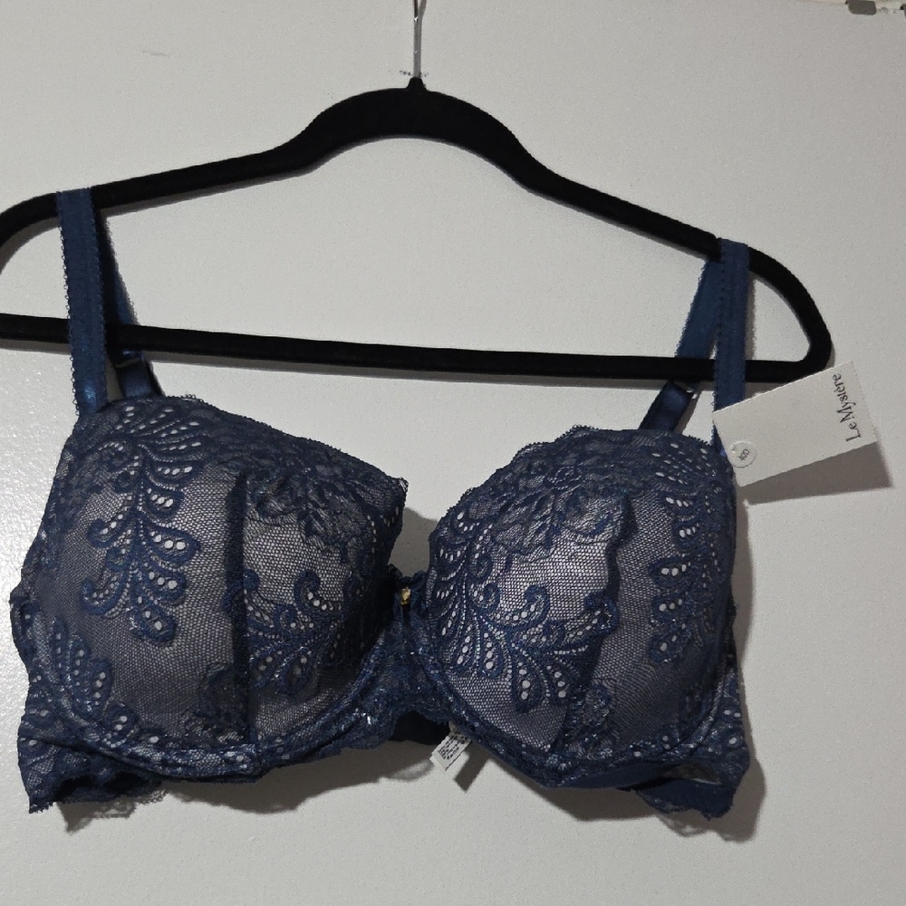 Le Mystere Blue Lace Bra